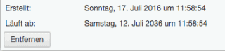 Eine lange Laufzeit von Cookies. Cookies löschen sollte man, da sie sonst für Jahre auf dem Computer bleiben.