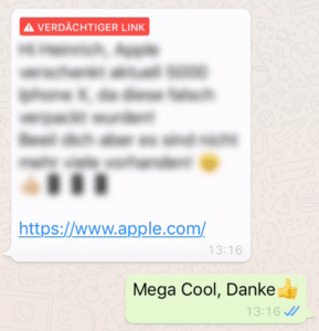 Antivirensoftware Smartphone Phishing WhatsApp