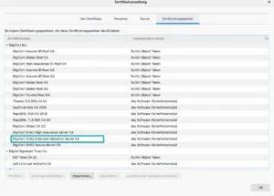 Root TLS Certificates in Firefox