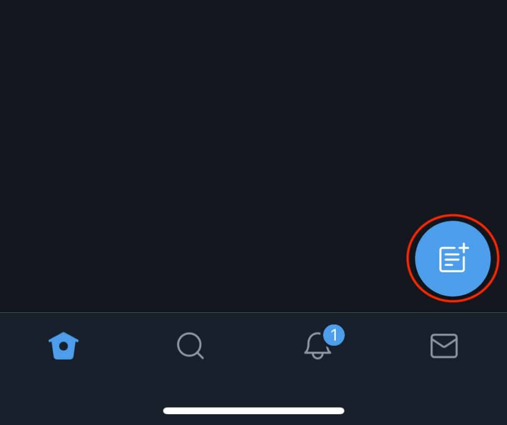 Twitter App auf dem Smartphone zeigt die Listen-Übersicht nach Klick auf das Profilbild