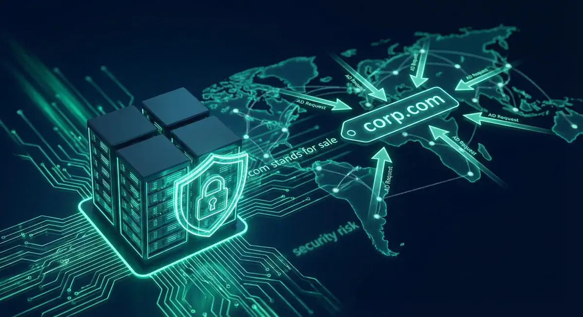 Corp.com is for sale - and that is a security issue!