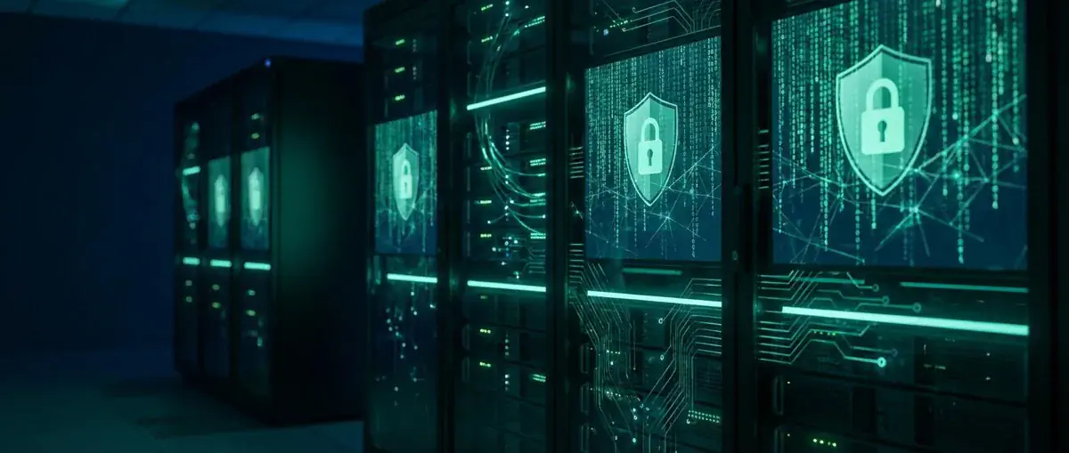 Matrix Hintergründe, Bildschirmschoner und Web-Effekte - Illustration zu IT-Sicherheitsbewusstsein und Mitarbeiterschulung