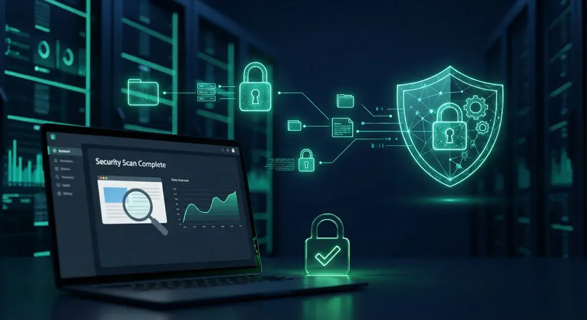 Website Security kostenfrei testen und beobachten! - Illustration zu IT-Sicherheitsbewusstsein und Mitarbeiterschulung