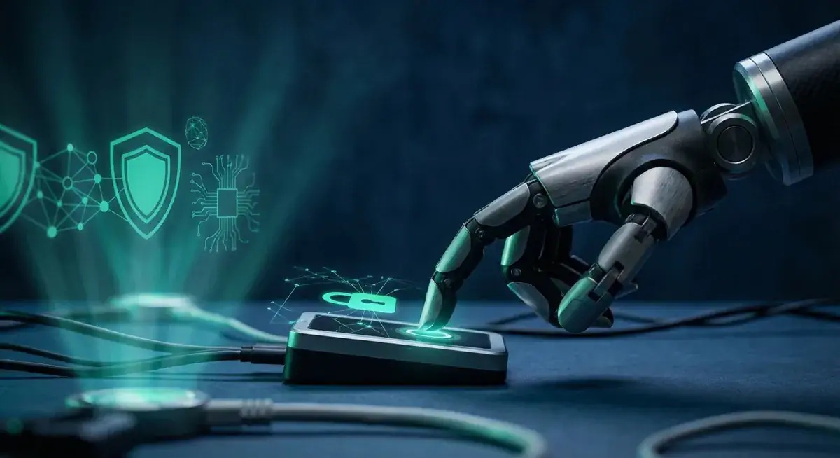 Second factor automated confirmation - programmer develops a robot finger!